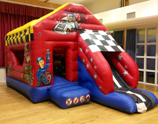 Wacky Racers bouncy castle