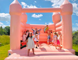 Pastel Peach bouncy castle
