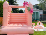Luxury Pastel Peach Bouncy Castle