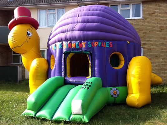 Turtle combi bouncy castle