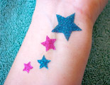 Glitter tattoos