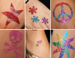 Glitter tattoos