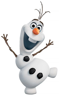 Olaf Frozen mascot